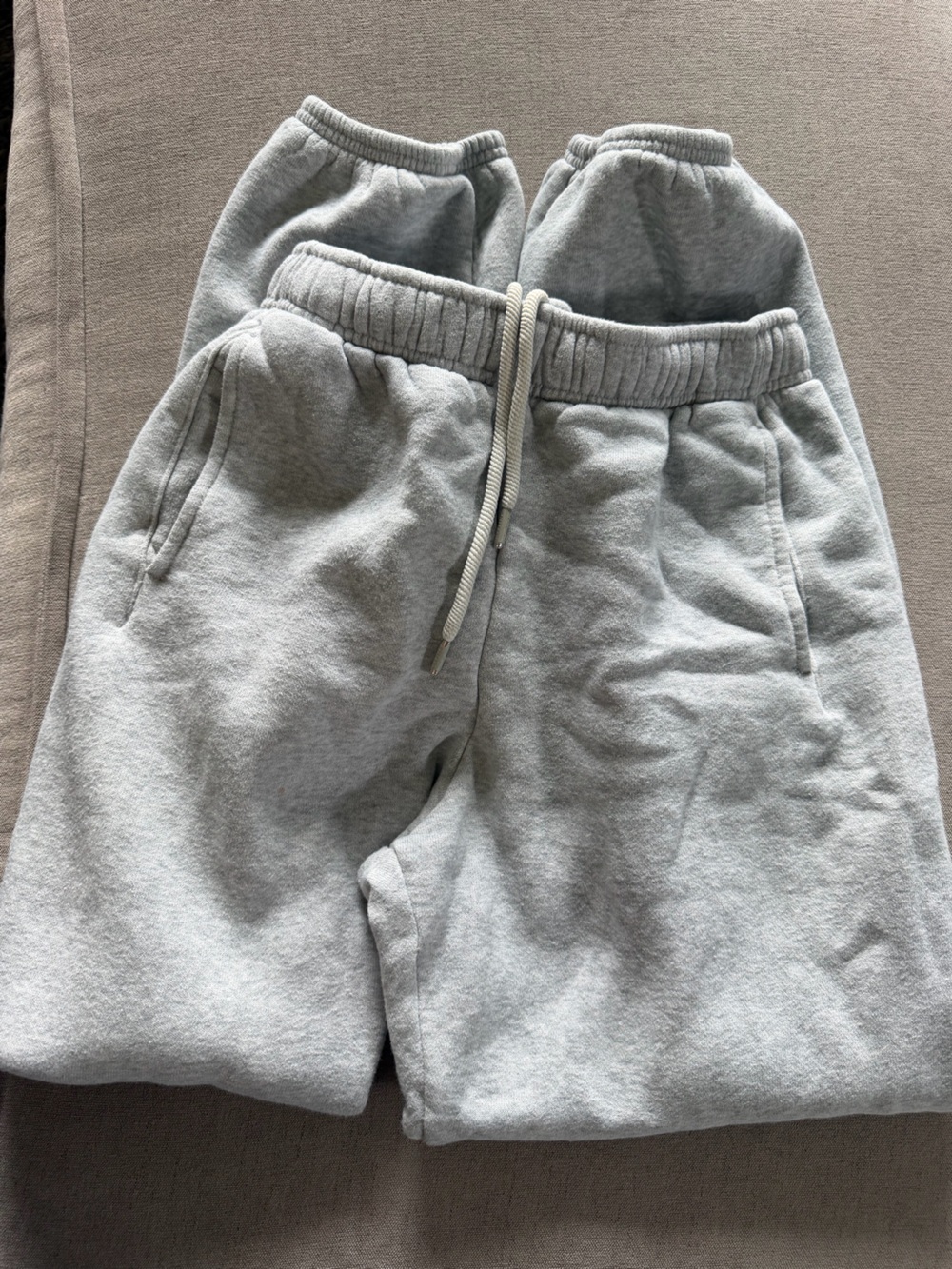 Aerie Offline Light Gray Fleece Jogger Sweatpants - Small - Picture 3 of 3
